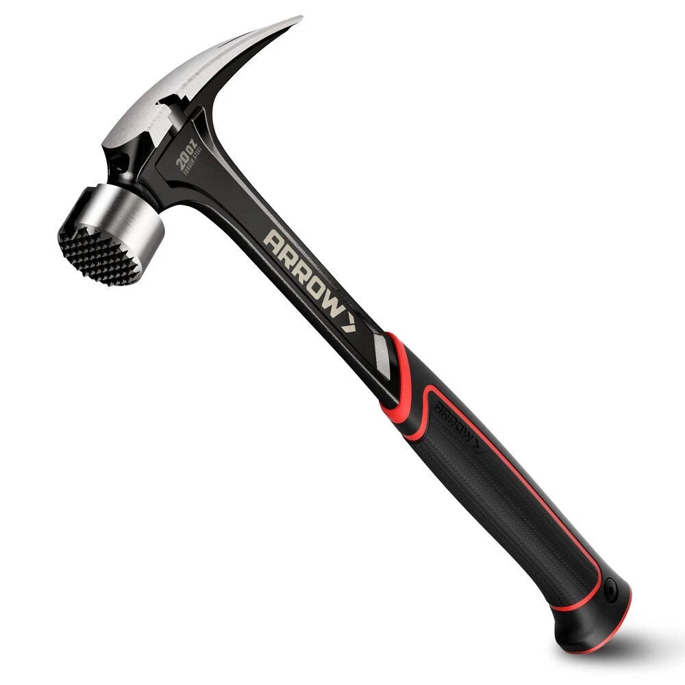 Arrow 20 Oz Straight Rip Claw Hammers Side Nail Puller With Magnetic