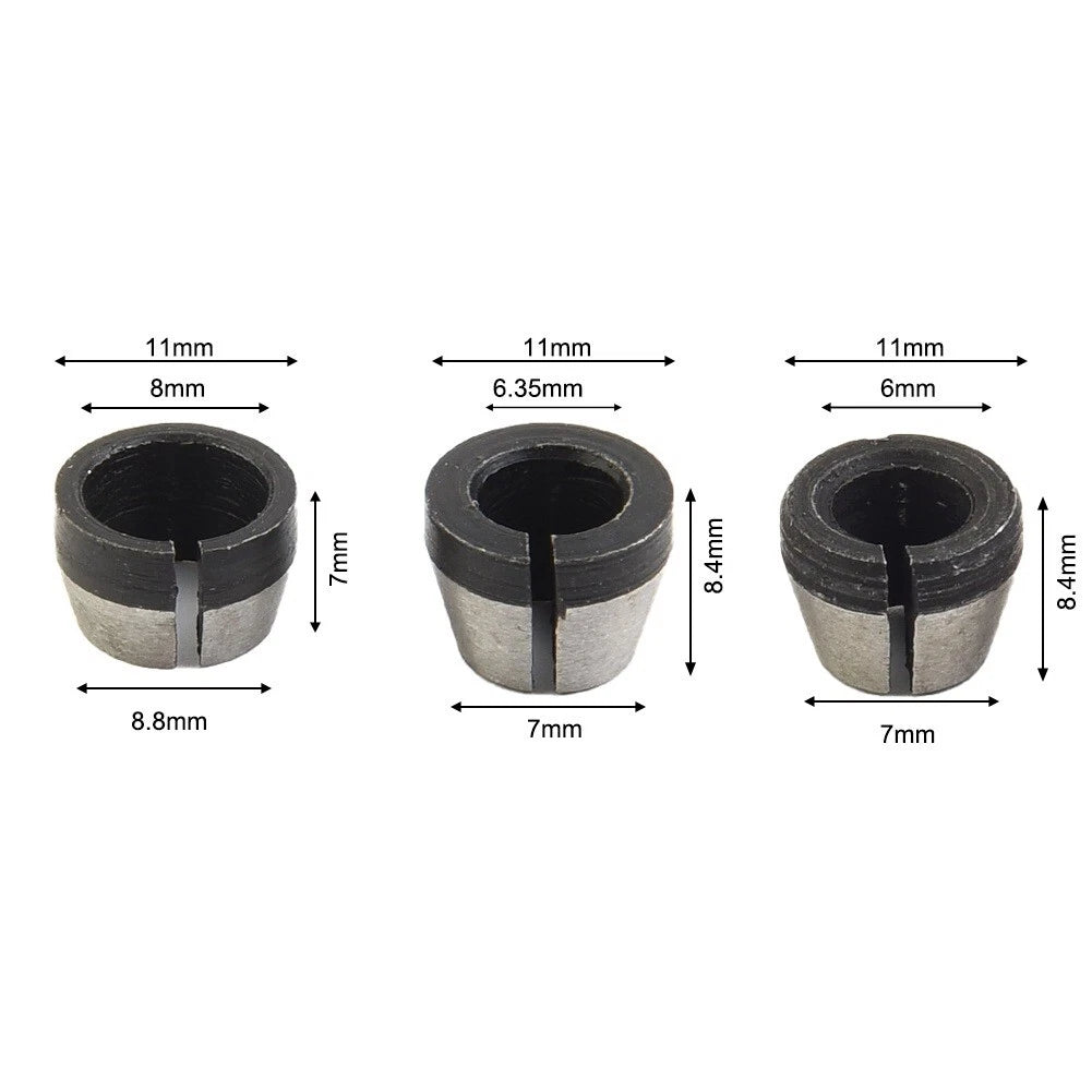 6/6.35/8mm Collet Chuck For Engraving Trimming Machine Electric