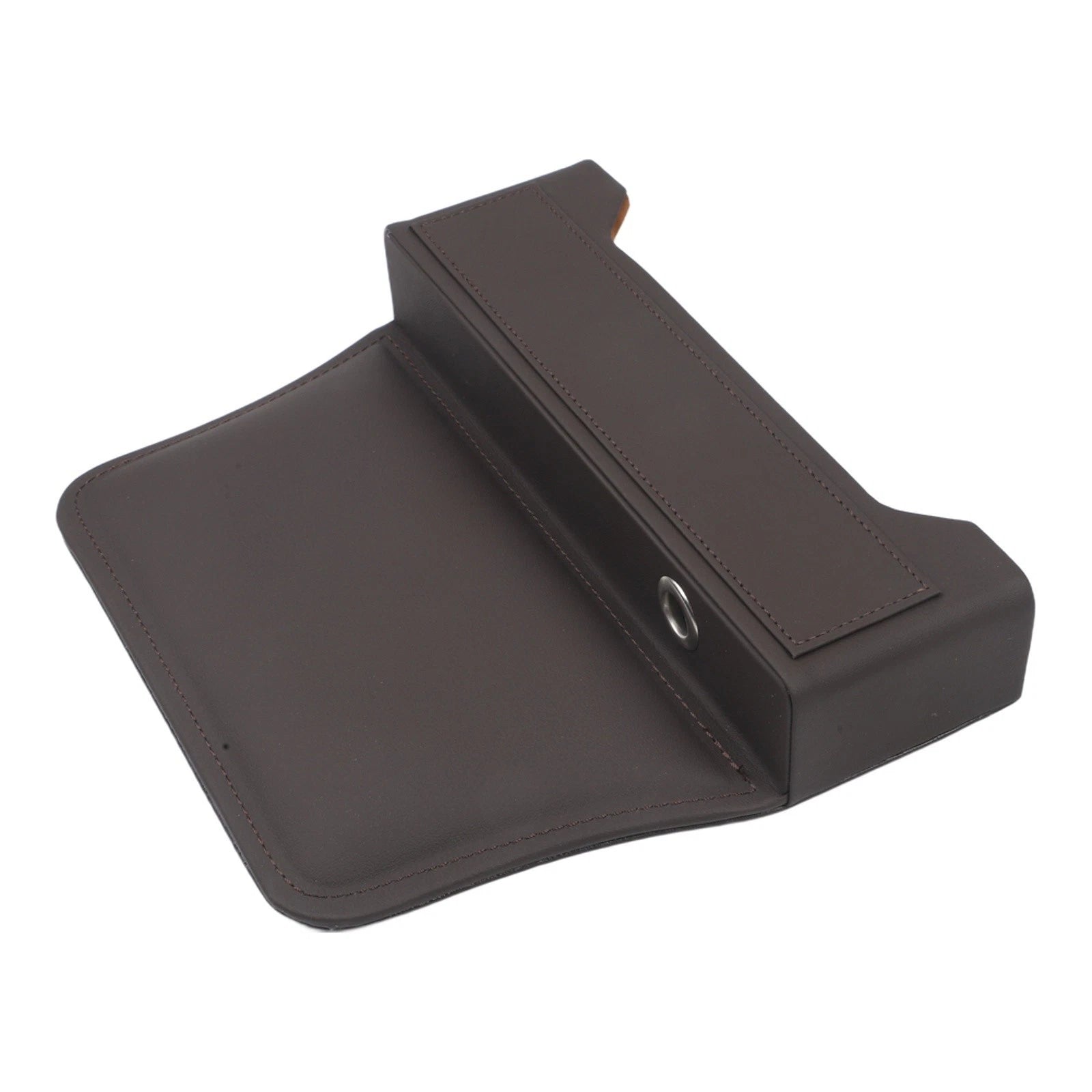 Vehicle Storage Box For Car Seat Gap With Non Slip Base And Cable Hole