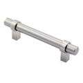 Euro Loop Style Metal Handle Brushed Nickel, 5-3/8" (137mm) Overall
