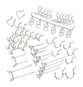 Pegboard Hook Organizer Assorted Set Peg Board Wall Shelf Tool Hanger