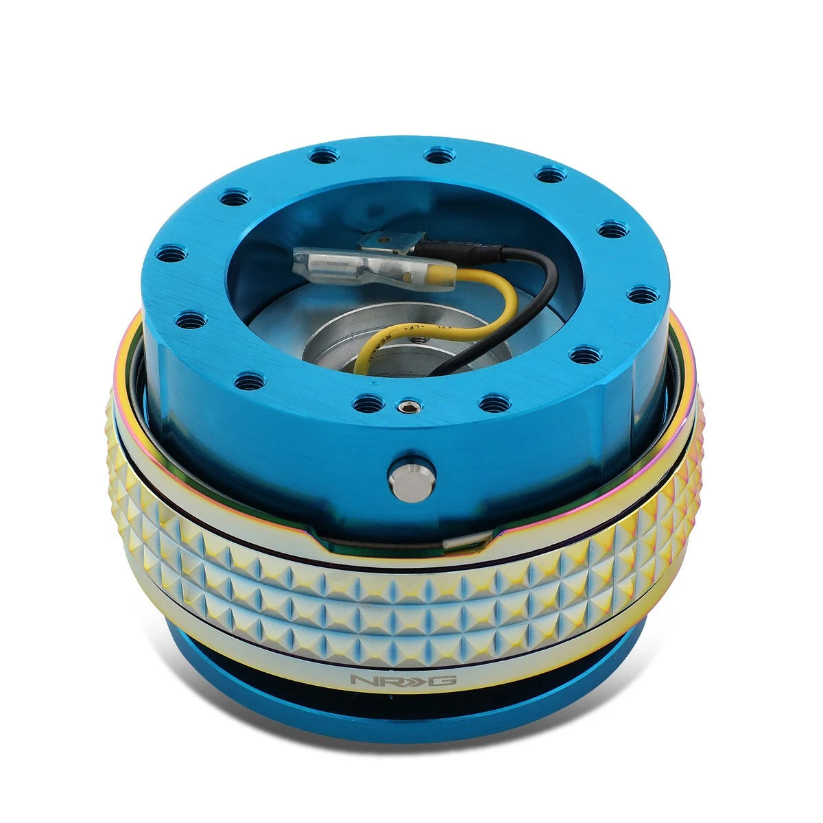 Nrg Aluminum Steering Wheel Quick Release Adapter Gen 2.1 Blue/neo