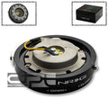 Nrg 6-hole Steering Wheel Thin/slim Black Quick Release Hub Adapter