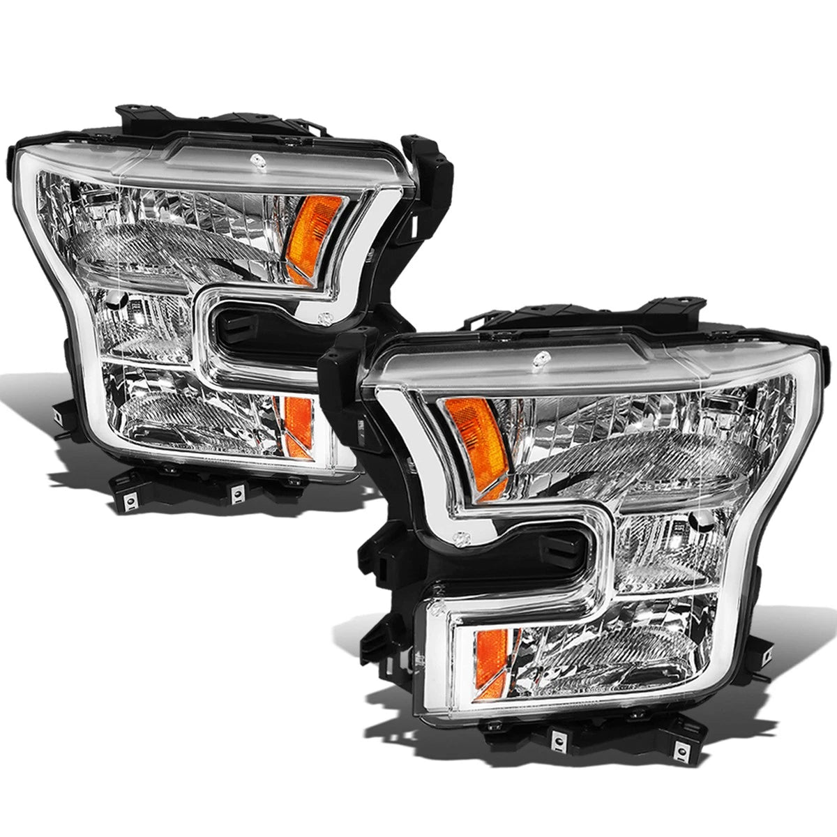 Fit 2015-2017 Ford F150 Pickup Pair Chrome Housing | Built Supply Co