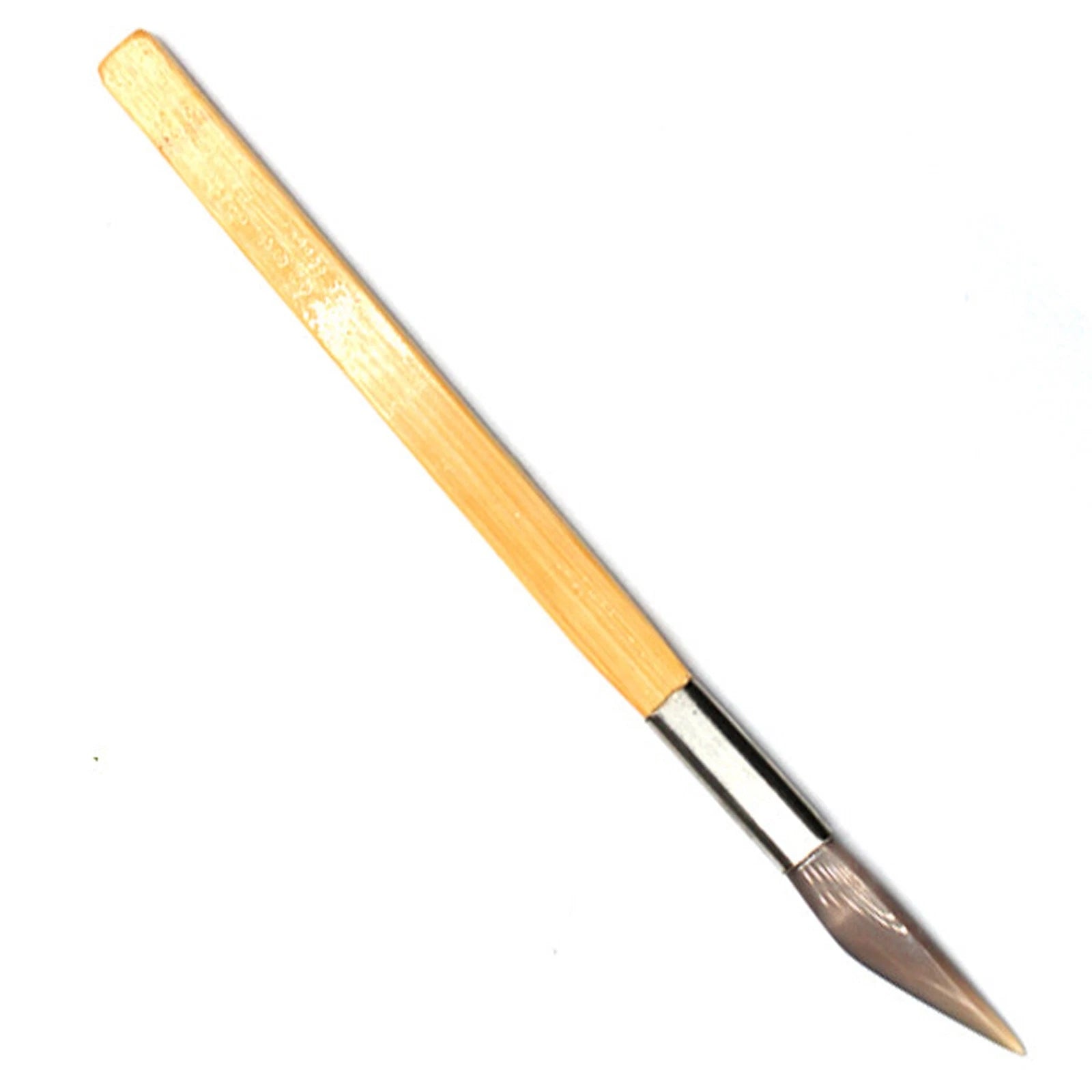 Polishing Burnisher Agate Knife With Bamboo Handle For Gold And