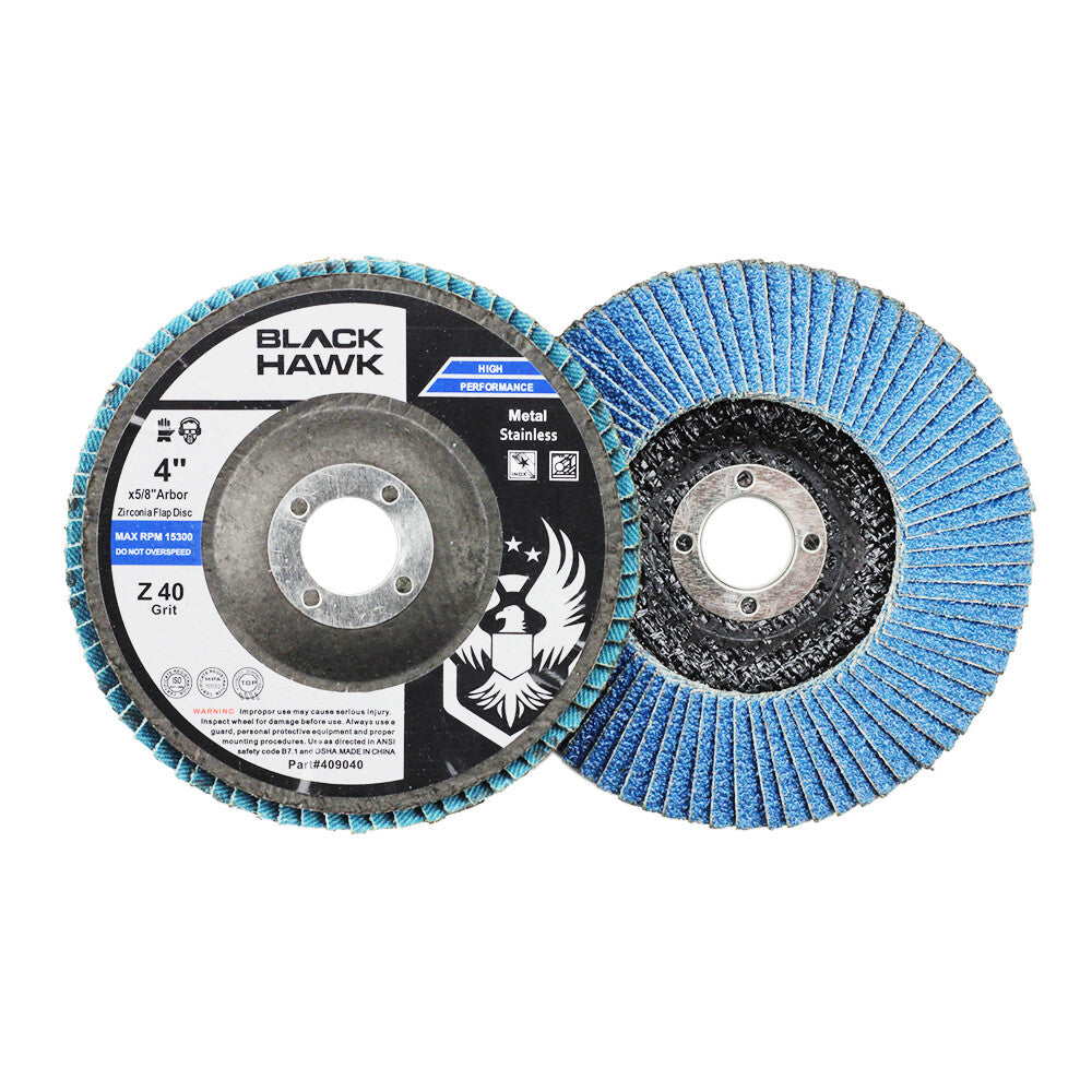 Bha 4" X 5/8" Zirconia Flap Discs Grinding Wheels for Angle Grinder