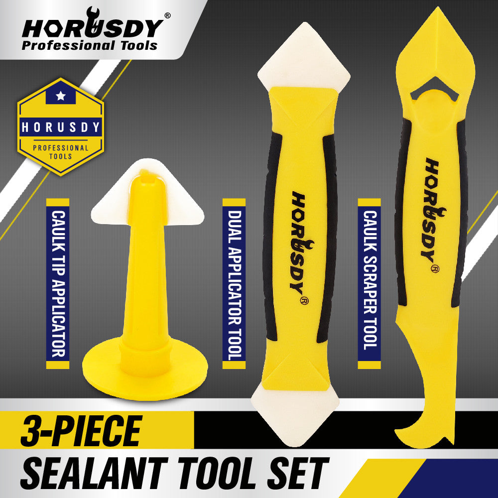 3pcs Sealant Caulk Tool Kit Smooth Scraper Silicone Grout Caulking