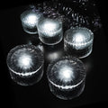 Solar Glass Ground Lights Waterproof With Sensor For Lawn And Garden