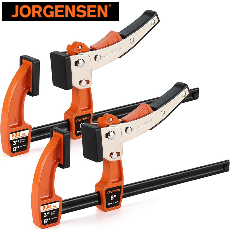 Jorgensen 2 Packs 8-inch Bar Clamp Set Bar Clamp Quick Release Gear