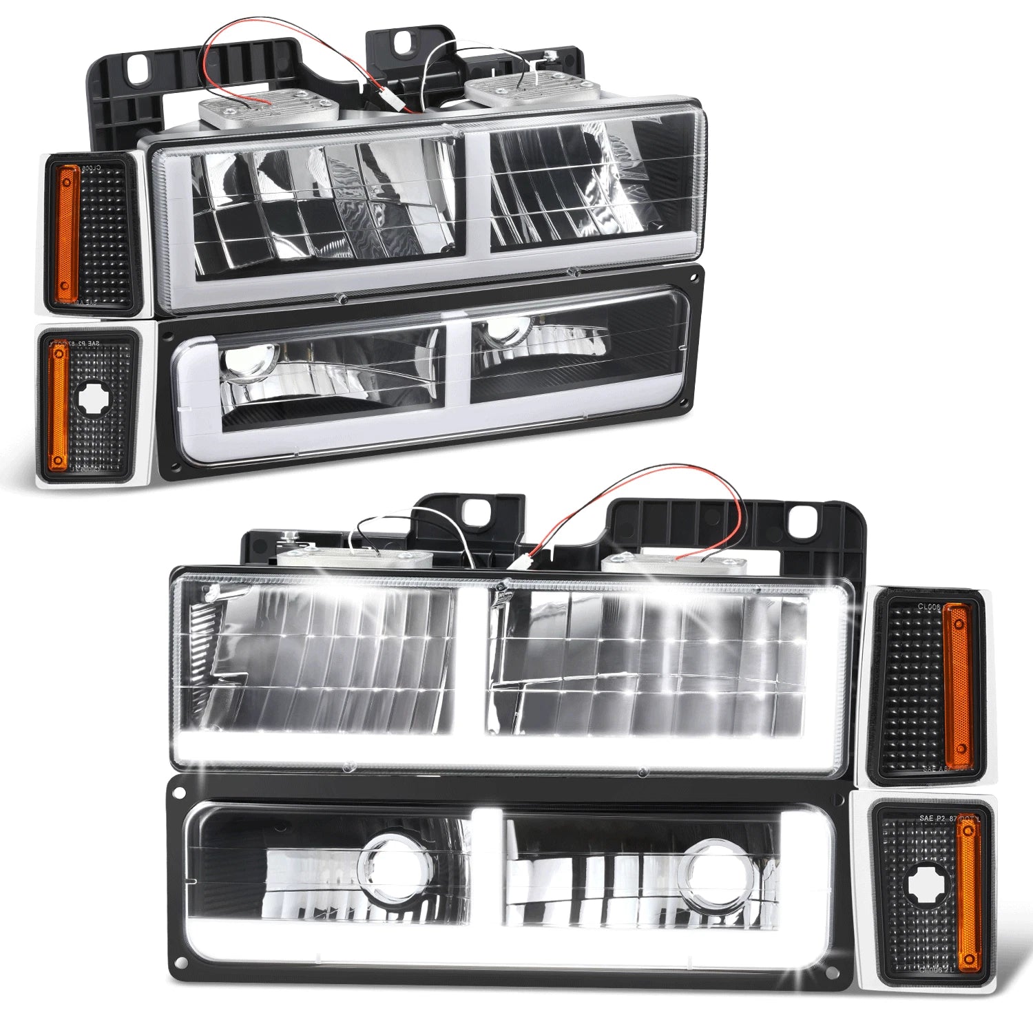 Fit 88-93 Chevy C/k 1500-3500 F-LED Drl | Built Supply Co