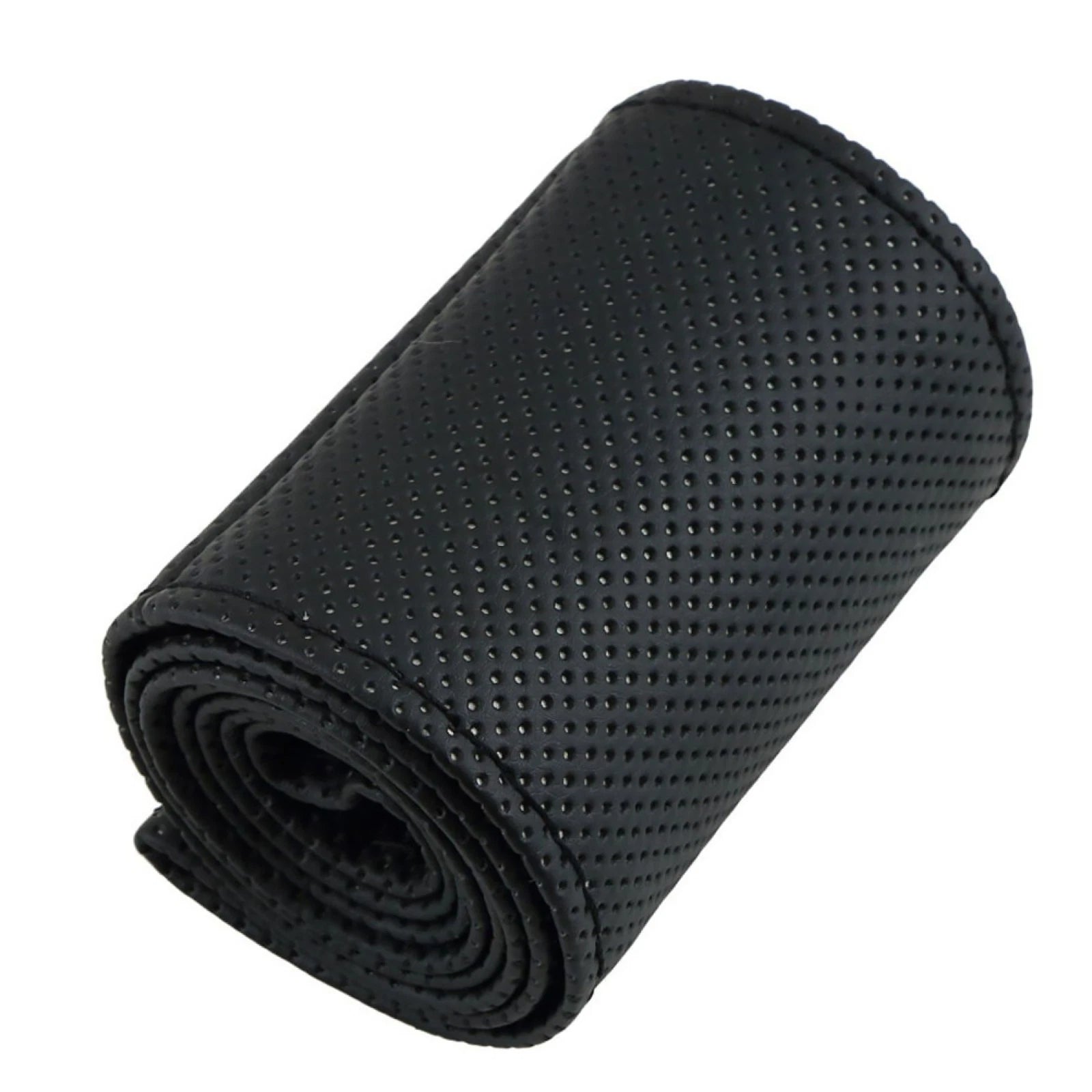 Pu Leather Car Steering Wheel Cover Protector 37-38cm With