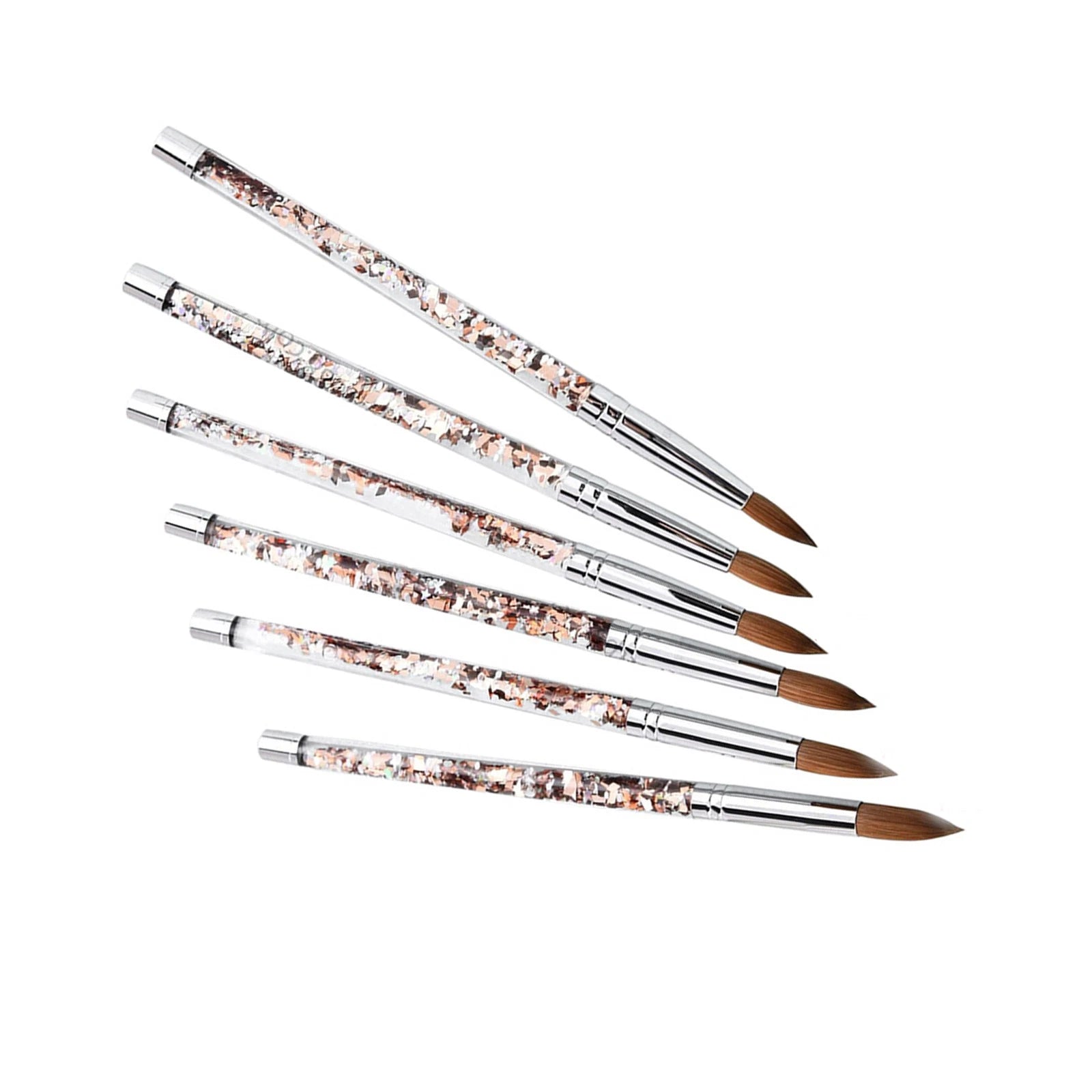Kolinsky Sable Hair Nail Art Manicure Acrylic Brush Liquid Glitter