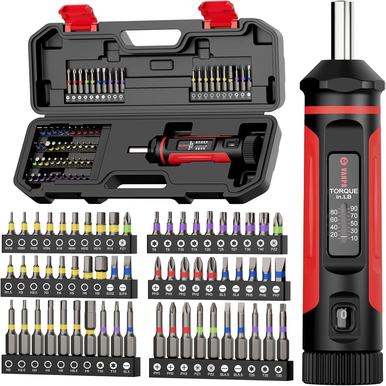 Torque Screwdriver Set - 10-90In-Lb by Unbranded