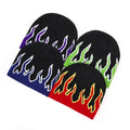 Men Knit Beanie Dome Cap Flame Design Warm Hat For | Built Supply Co