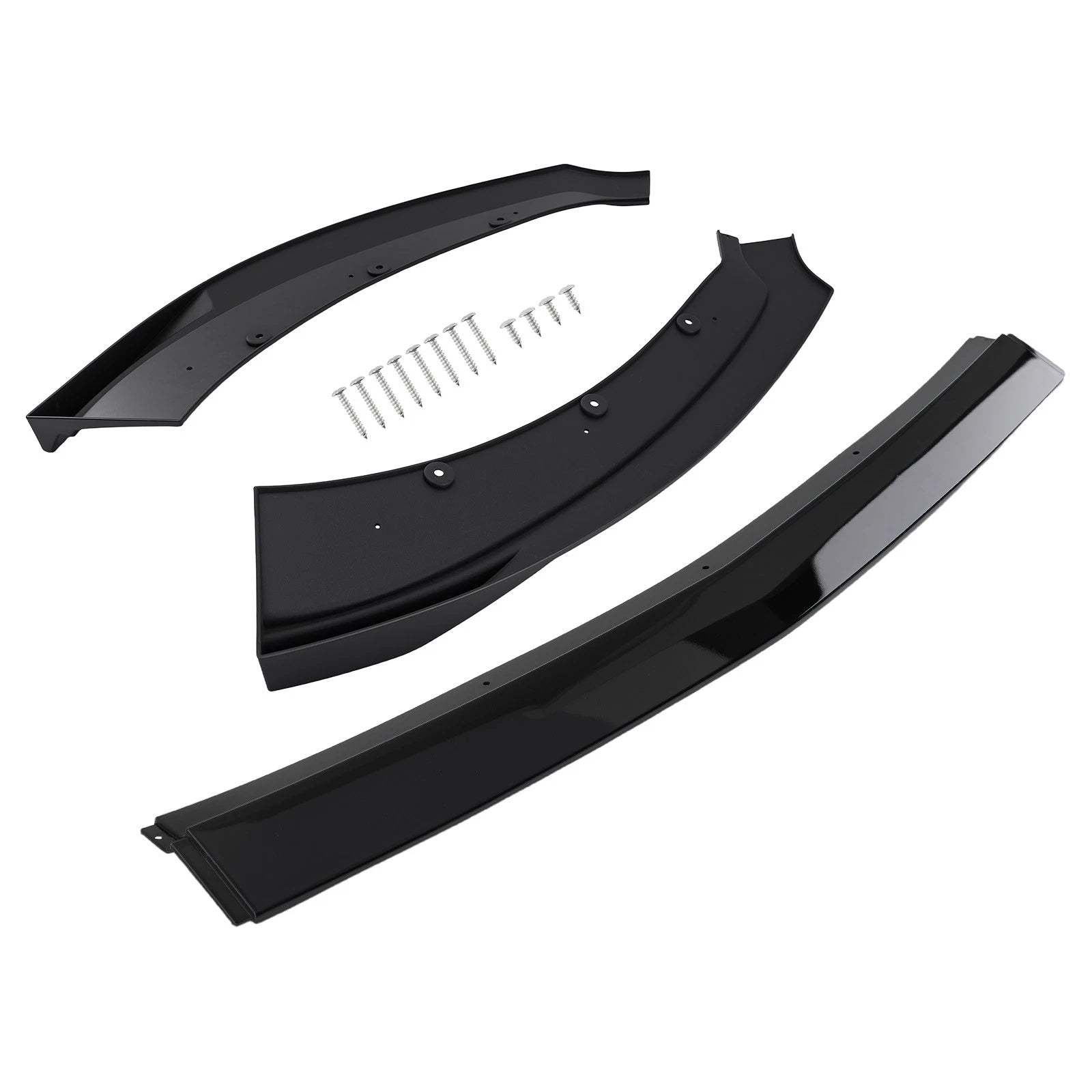Gloss Black Bumper Kit for Ford Mustang 2015-17 Front Lip Spoiler Lower Plastic