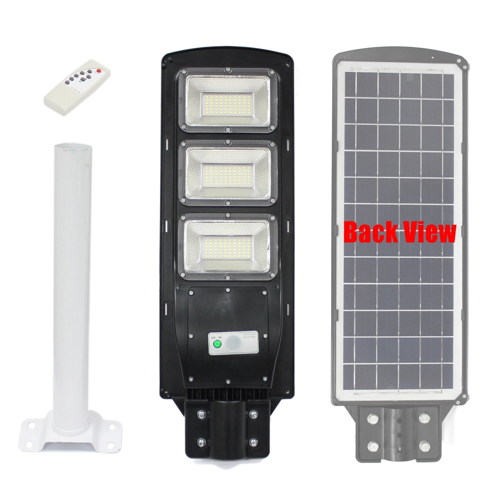 Outdoor Commercial 90W Led Solar Street Light Dusk To Dawn Pir Sensor