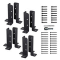 Sturdy Fence Post Brackets Kit For Outdoor Decks And Garden
