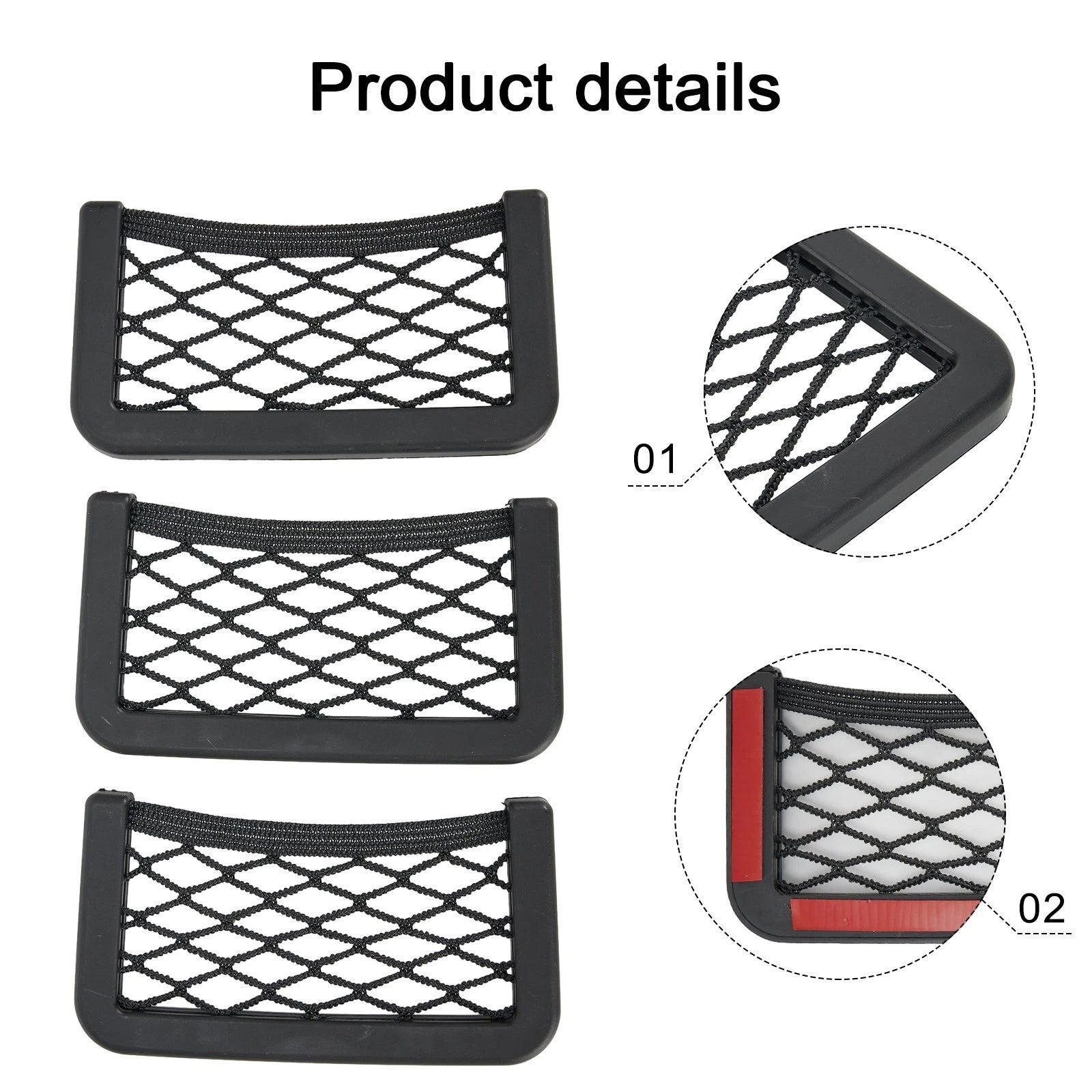 Storage Net Bag Accessories Back Black Car Organizer Parts Pocket