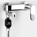 Stainless Steel Shower Thermometer Easy Installation Led Display 0 To