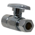 XFITTING 1/2" Sweat x 3/8" OD Compression Straight Stop Valve - 100 Pack