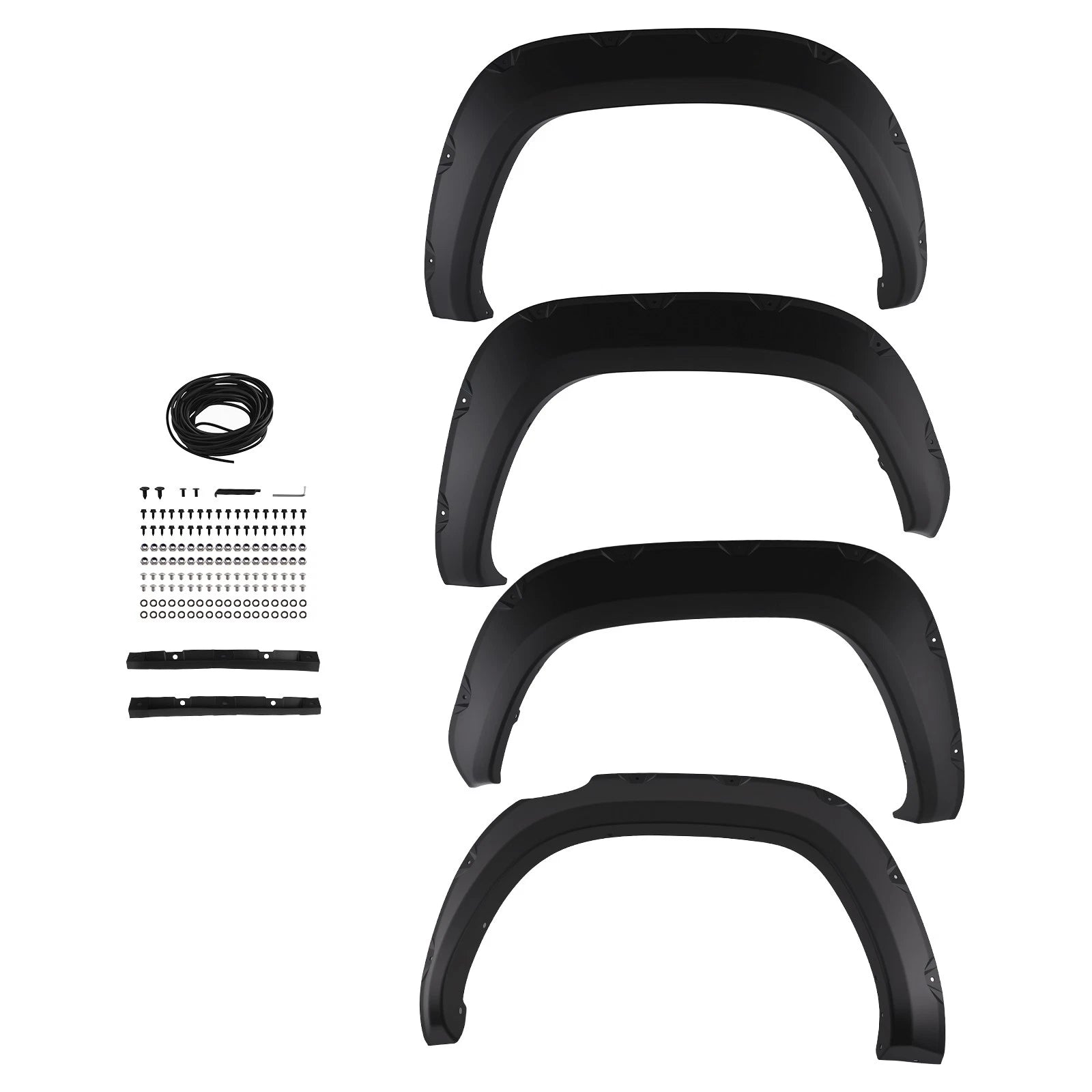 All Weather Fender Flares for Toyota Tacoma 2016-2022 J-02RSA2009ABK Black