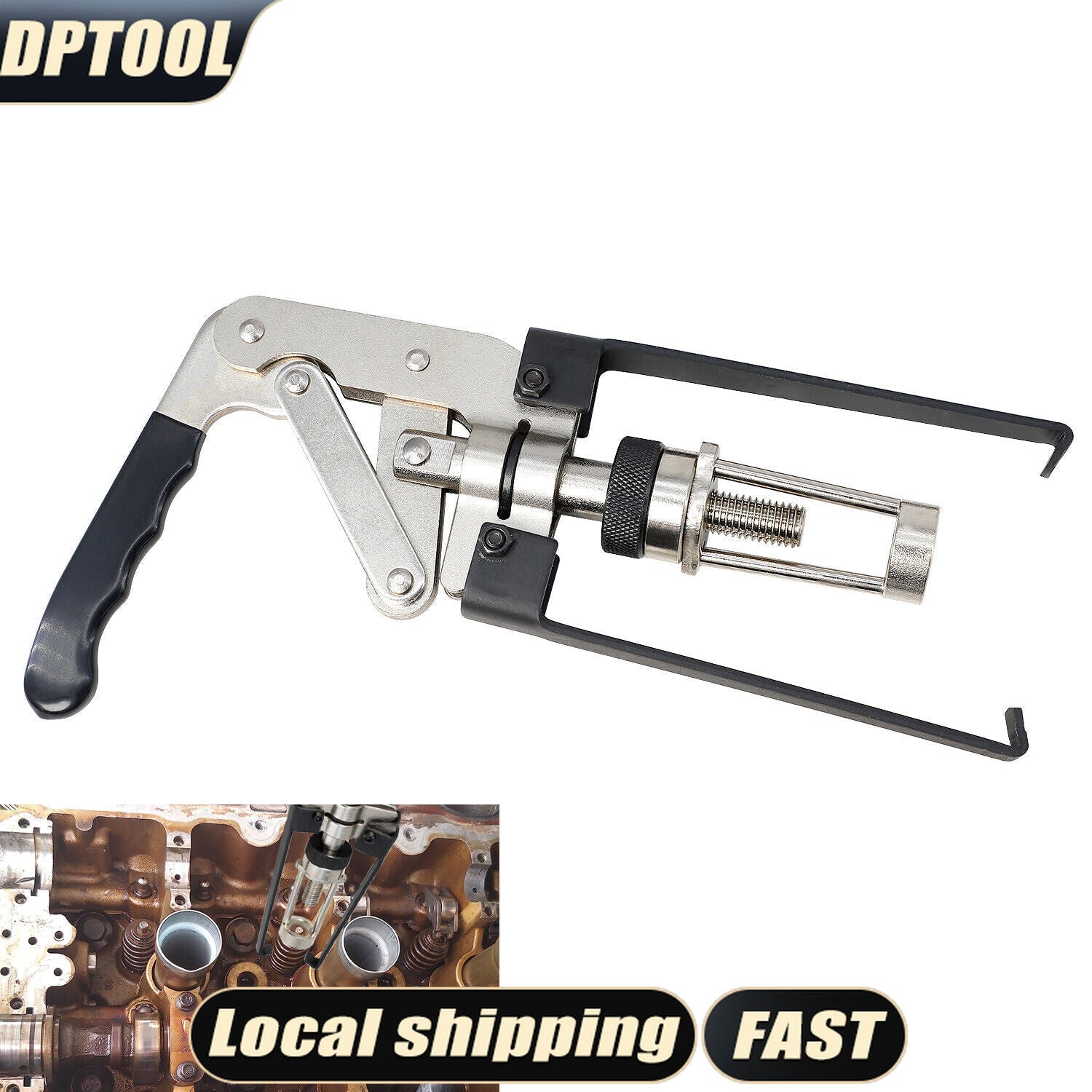 Universal Valve Spring Compressor Tool For OHV OHC CHV Engine Cam Removal Kit
