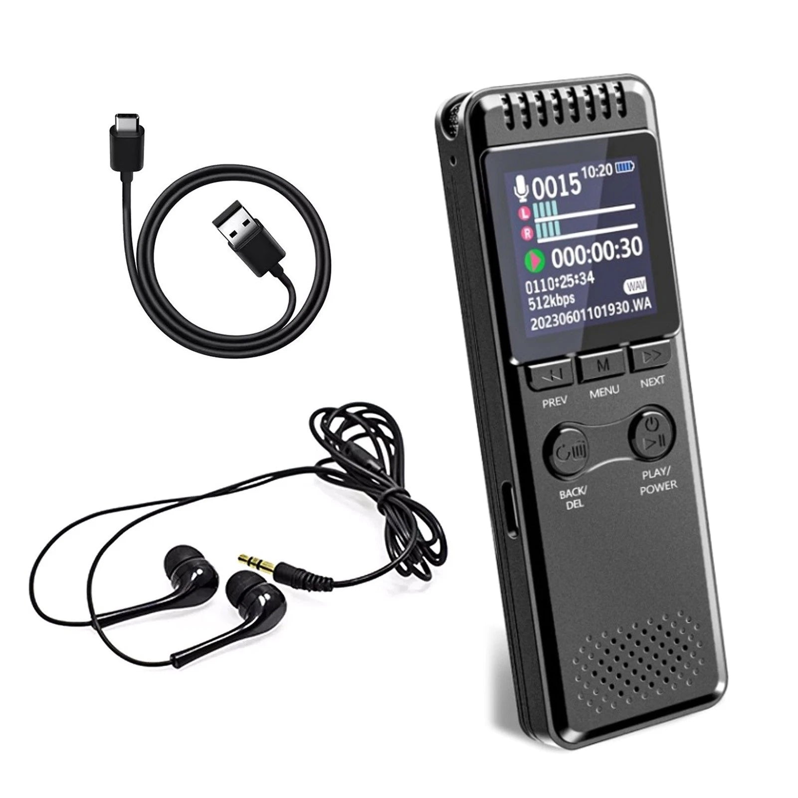 32gb 280h Digital Voice Recorder Voice Activated Recorder For