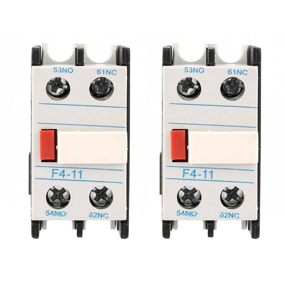 Versatile 2PCS Auxiliary Contact Block Designed for LADN11 AC Contactor 1NO/1NCO