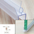 For 2 X Shower Door Sweep Bottom Seal Wipe Drip Rail Seal Strip