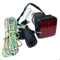 16 Led Towing Hitch Cover Brake Light W/20ft Wire & Adaptor Kit 4 2"
