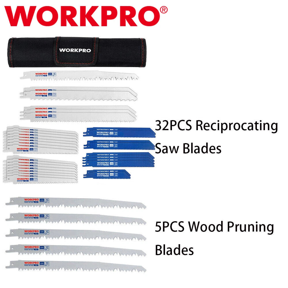 Workpro 9" Wood Pruning Reciprocating Saw Blade/ Reciprocating Saw