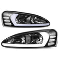Fit 04-08 Pontiac Grand Prix Black Housing Clear Lens 3d Led Drl