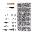 Punk Rock Studs And Spikes Assortment For Diy Leather Jacket Vest Belt