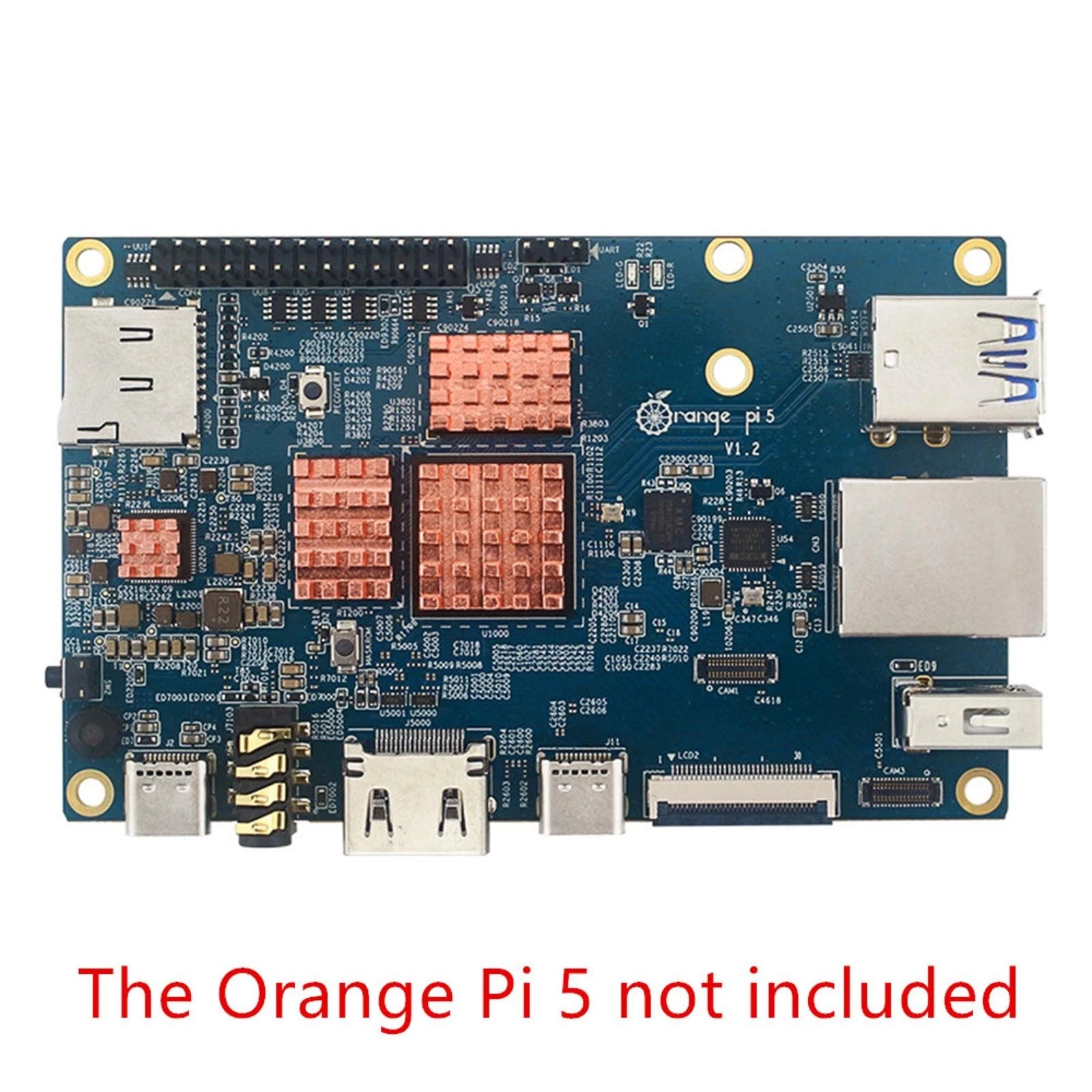 4pack Heatsinks Cpu Ram Copper Passive Cooler Heat Sink For Orange Pi