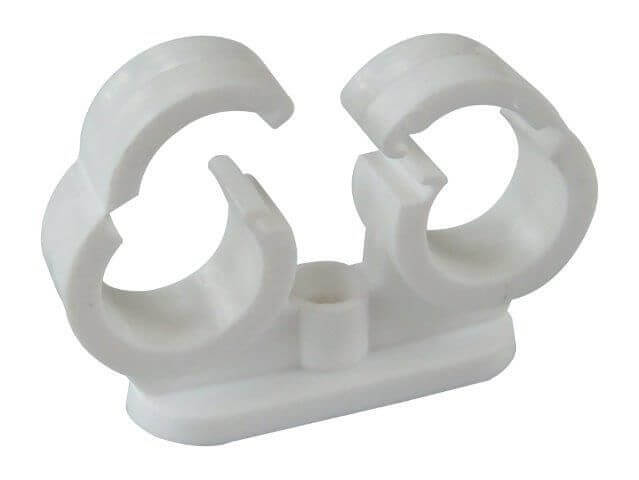 Kliplok 15mm Double Pipe Clip