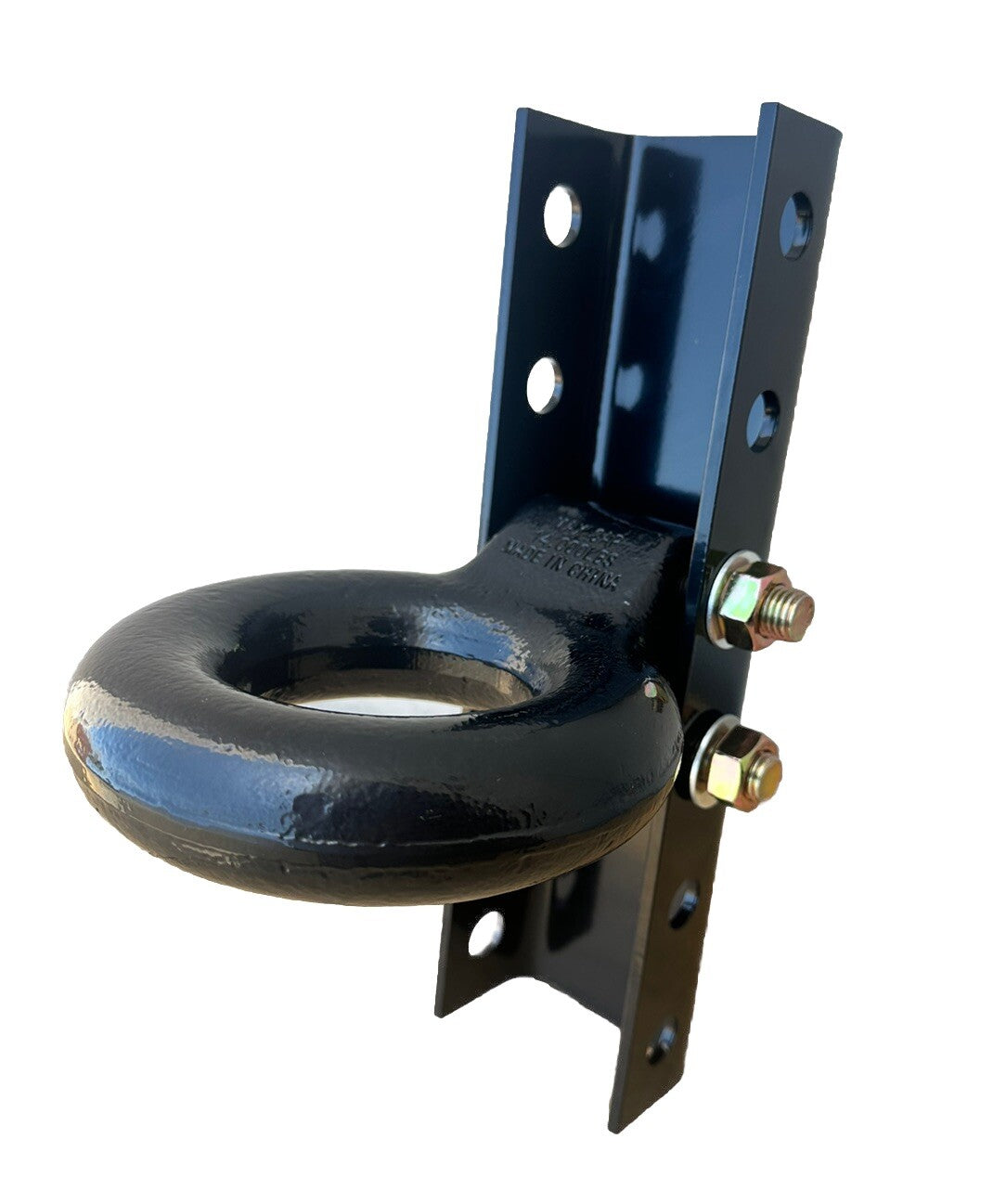 Secure Latch Channel-Style Lunette Ring 14000lb w/ 5 Adjustable Position Channel