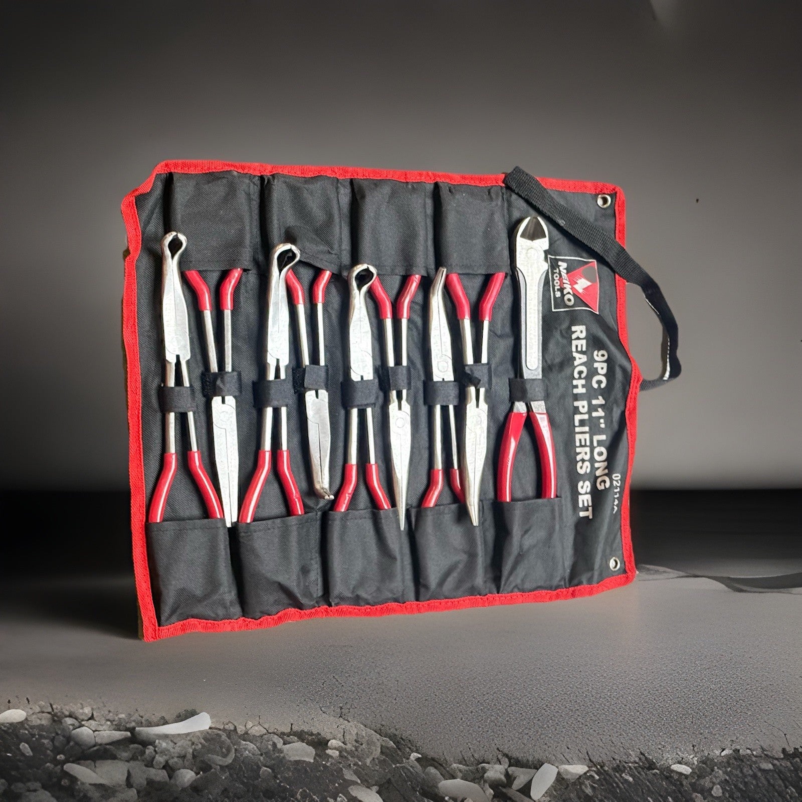 9pc Long Nose Plier Set 11" with Diagonal Cutter by Unbranded