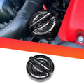 Carbon Fiber Engine Oil Cap Trim Decal For Fiat 500 500c For Abarth