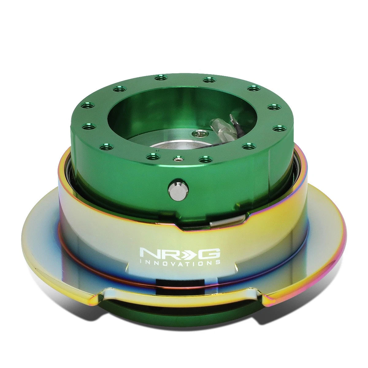 Nrg Aluminum Steering Wheel Quick Release Adapter Gen 2.5 Green/neo
