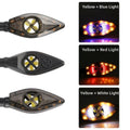 Dual Color Led Flowing Turn Signal Lights For Motorcycle 12V Daytime