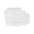 Lucite Clear Acrylic U Cubes Riser Nester Retail Store Display 3" 4"