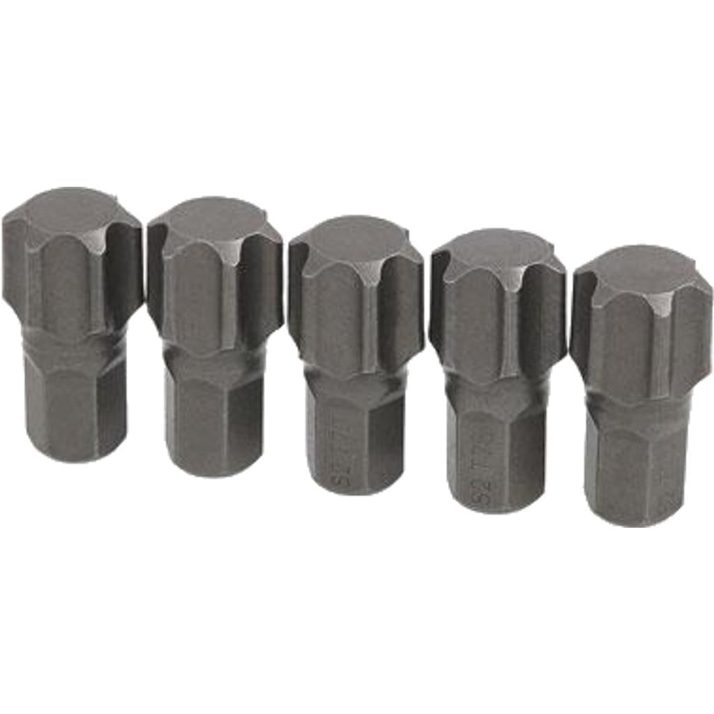 Neilsen 5pc Torx Star Bit Set T70 x 30mm 10mm Hex Shank by Neilsen