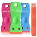 WORKPRO 3-Piece Plastic Razor Blade Scraper by WORKPRO