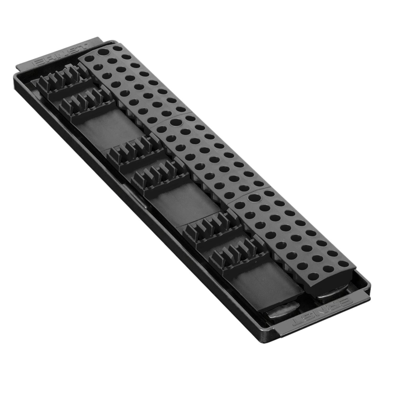 Ernst 90 Tool Screwdriver & Socket Bit Boss® Organiser Storage Black