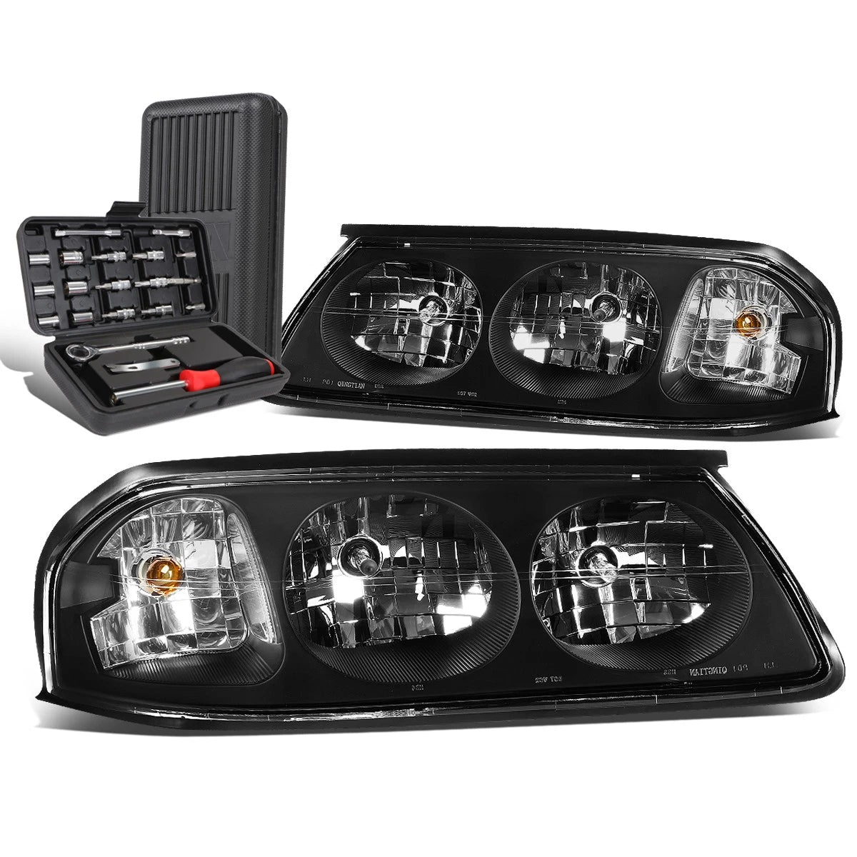 For 2000-2005 Chevy Impala Pair Black/clear Side | Built Supply Co