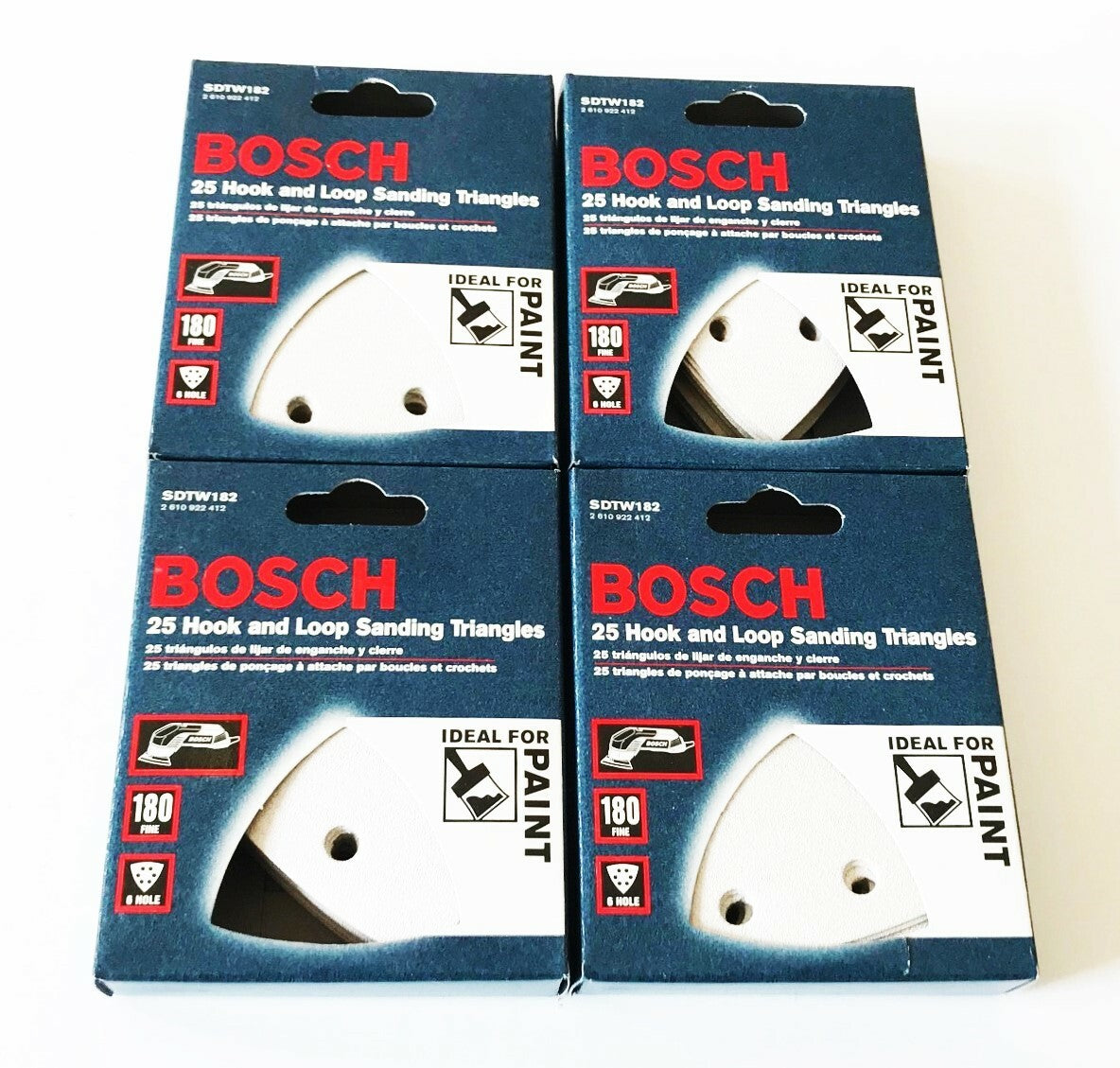 100 Bosch Sanding Triangle Discs