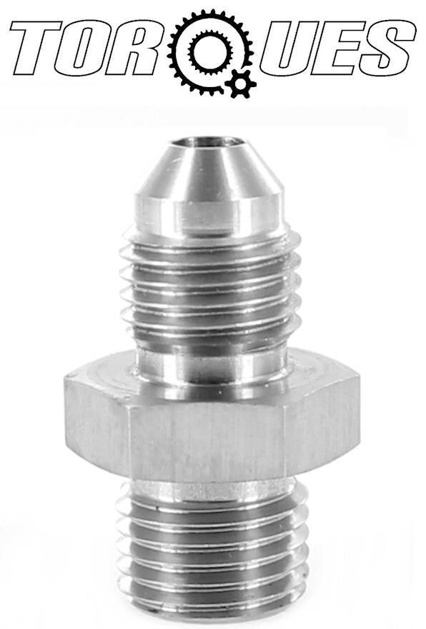 AN-4 ( 4AN AN04 ) M12x1.25 Metric Inverted Concave Stainless Steel