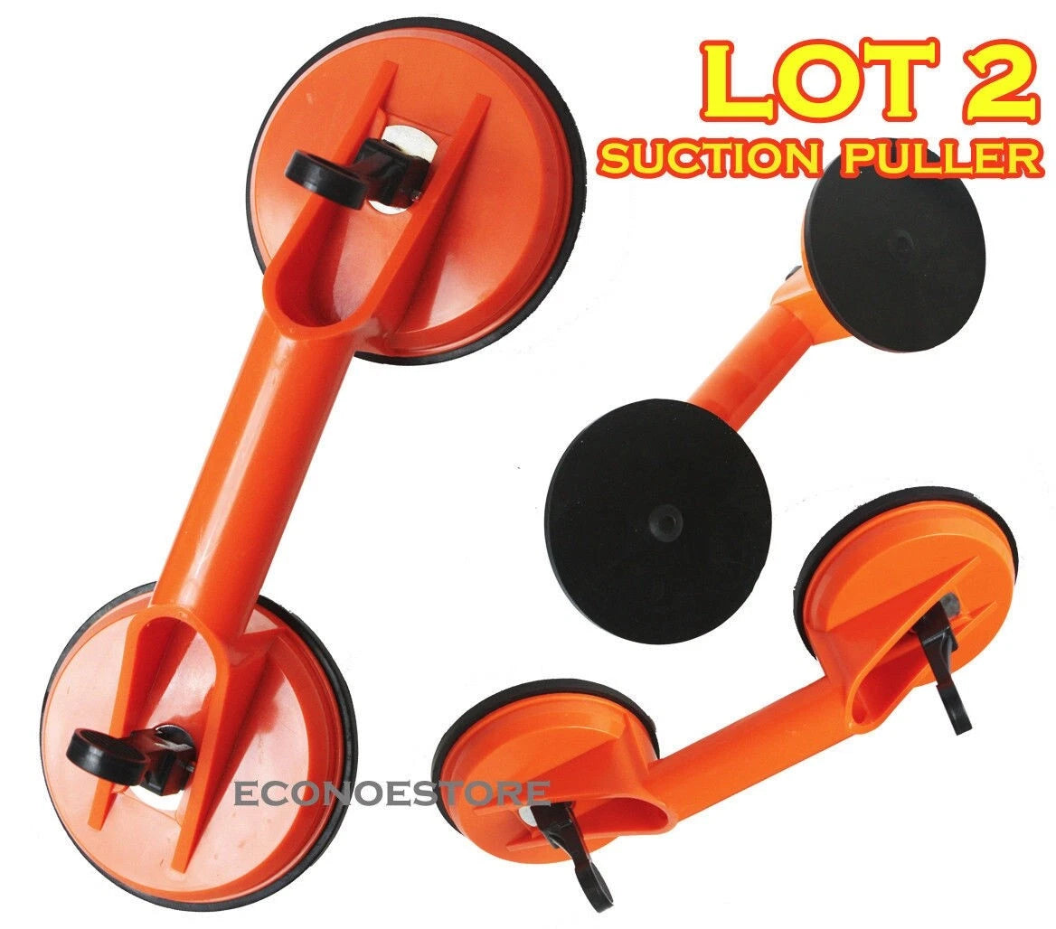 Lot Of 2 500lb Double Suction Cup For Glass, Windshields, And Dent
