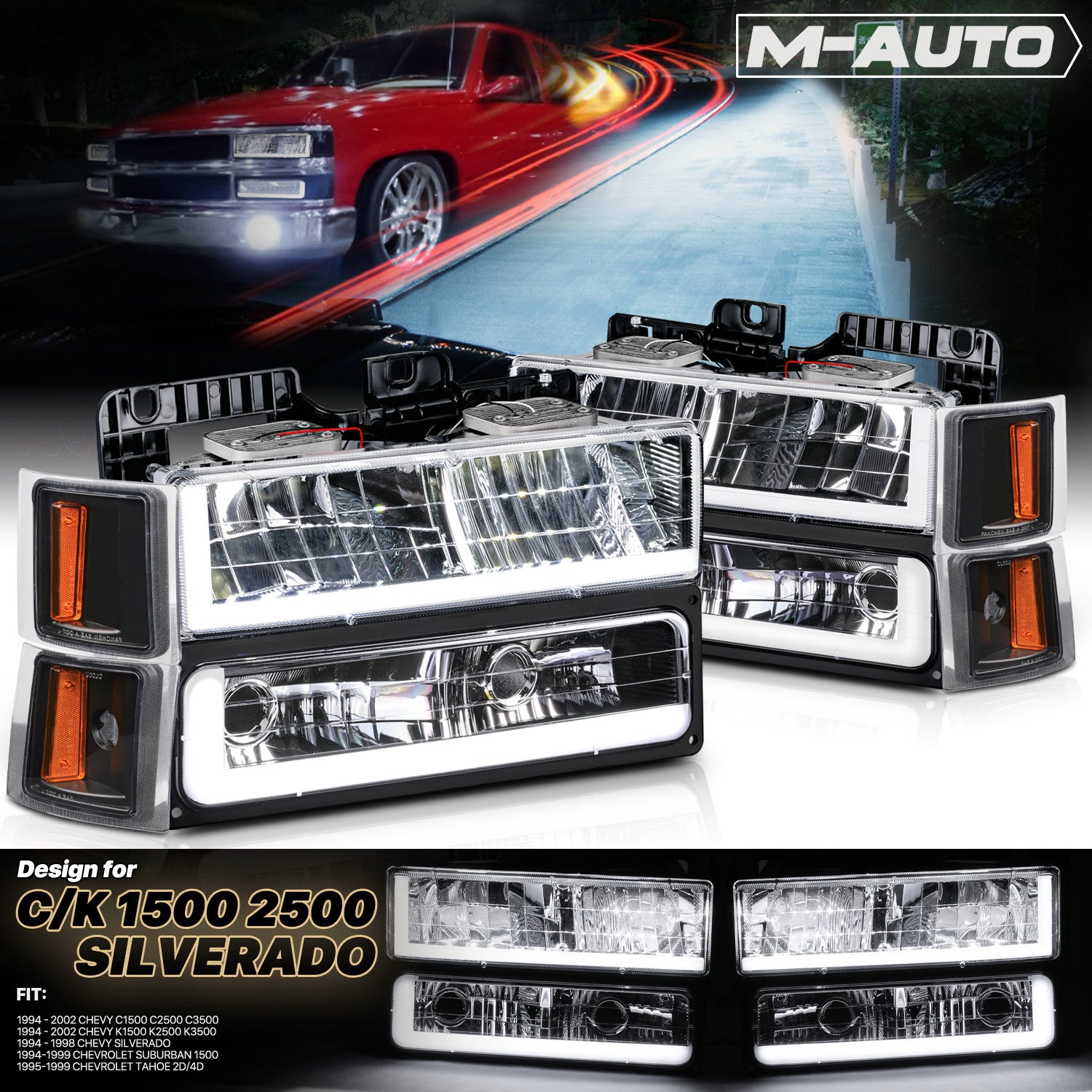 Headlight Corner Lamp for 94-00 Chevy C/K