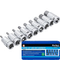 BlueSpot 9pc Metric Hex Bit Allen Key Sockets H4 ? H17 Set 1/2" DriveOpens in a 